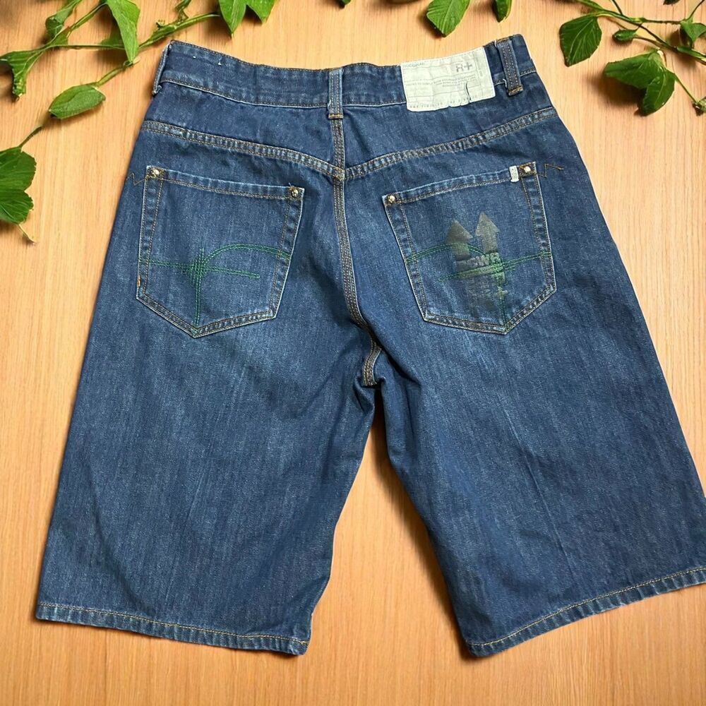 Rocawear Original Fit Vintage Y2K Embroidered Jorts Denim Shorts Men's Size 36